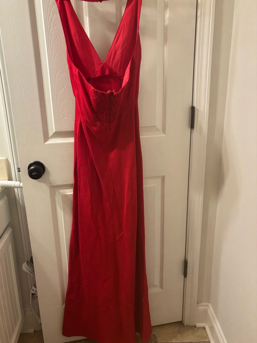 Reformation Red Halter Maxi Dress - Picture 12 of 12